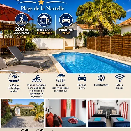 T3 De 35m2 - De La Nartelle à 200m- Piscine Partagée -parking - Bbq - 2 2 Salle De Bains Pour Un Calme&détente à Quelques Pas De La Plage- Check-in 20h Maximum- Propriété Le Rêve D'azur Maxime * Sainte-Maxime