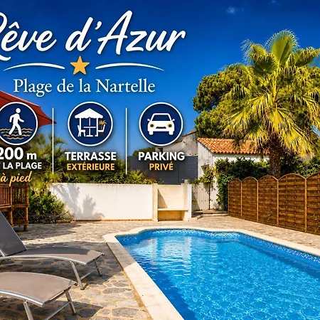 T3 De 35m2 - De La Nartelle à 200m- Piscine Partagée -parking - Bbq - 2 2 Salle De Bains Pour Un Calme&détente à Quelques Pas De La Plage- Check-in 15h à 20h Maximum- Propriété Le Rêve D'azur Maxime Hébergement de vacances