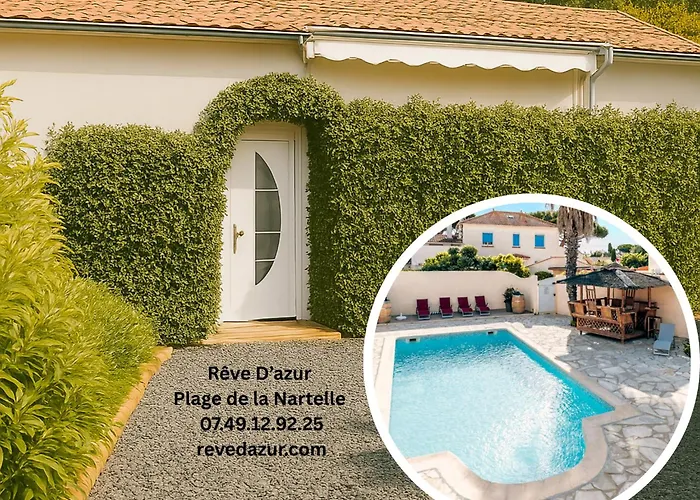 T3 De 35m2 - Bord De - Piscine Partagée -parking - Bbq - 2 2 Salles De Bain *